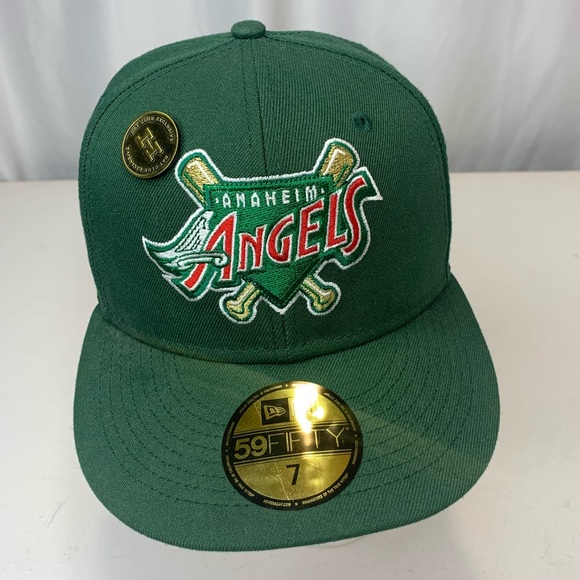 New Era Anaheim Angels 40th Season 59Fifty Fitted Hat W/ Hat Club Exclusive Pin - Picture 2 of 11